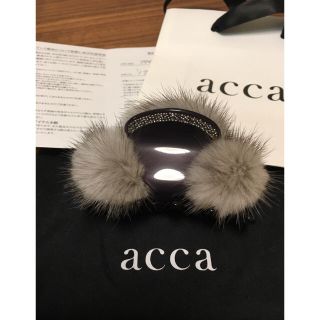 acca - acca☆ミンククリップ グレーの通販 by サフィ's shop｜アッカ