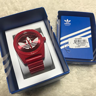 アディダス(adidas)のadidas 腕時計 (red)(腕時計)