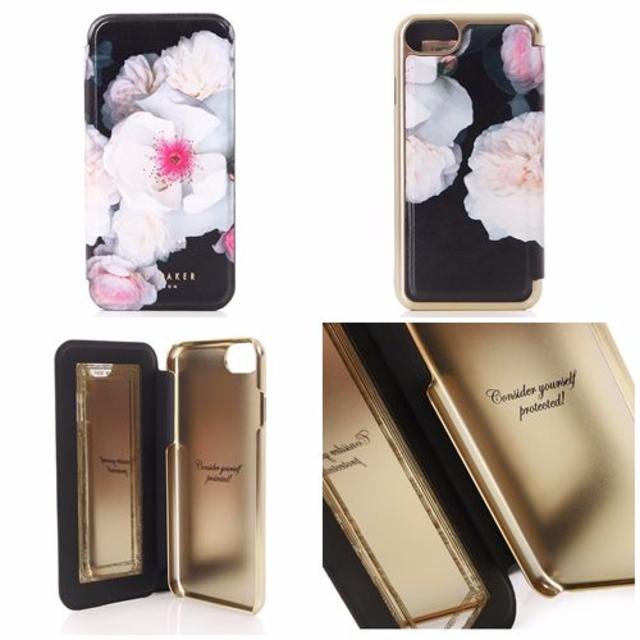 TED BAKER(テッドベイカー)のTed Baker★ミラー付き手帳型 iPhone8/7/6/6s対応ケース スマホ/家電/カメラのスマホアクセサリー(iPhoneケース)の商品写真