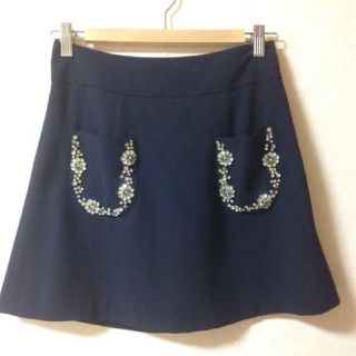 カージュ(Khaju)のビジュー♡上品スカート(ひざ丈スカート)