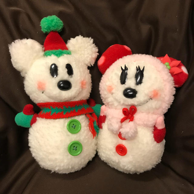 Disney ディズニー ミッキー ミニー 雪だるま ぬいぐるみの通販 By まり S Shop ディズニーならラクマ