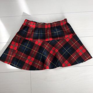 ザラキッズ(ZARA KIDS)のZARA girl チェックスカート 100cm(スカート)