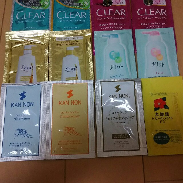 clear(クリア)のシャンプー・コンディショナーまとめ売り コスメ/美容のキット/セット(サンプル/トライアルキット)の商品写真