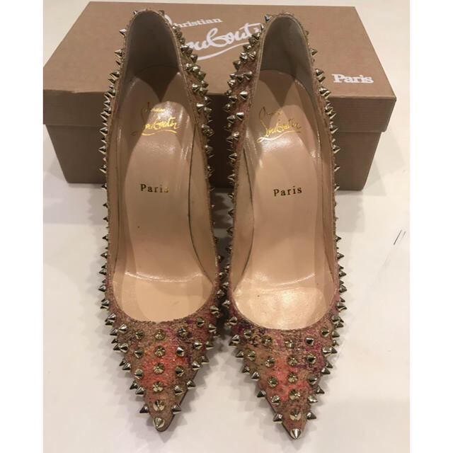 Christian Louboutin  マルチカラースタッズピンヒール38.5