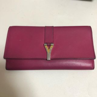 サンローラン(Saint Laurent)のイブサンローラン 長財布 ピンク(長財布)