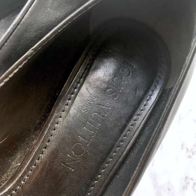 LOUIS VUITTON(ルイヴィトン)のルイヴィトン パンプス オフィス ヒール ブーツ ブラック 37 24 レディースの靴/シューズ(ハイヒール/パンプス)の商品写真
