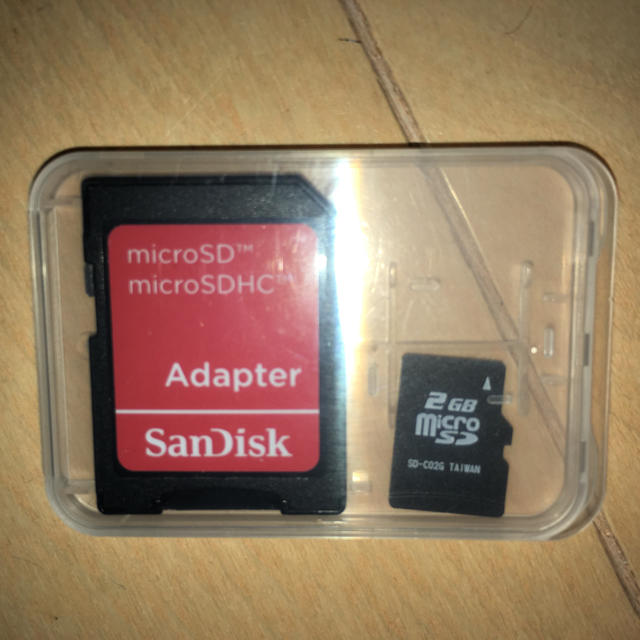 SanDisk(サンディスク)のmicroSD 2GB スマホ/家電/カメラのスマートフォン/携帯電話(その他)の商品写真