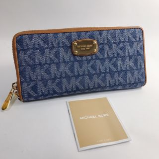 マイケルコース(Michael Kors)のマイケルコースMICHAEL KORS　デニムロゴ　長財布　新品未使用(財布)