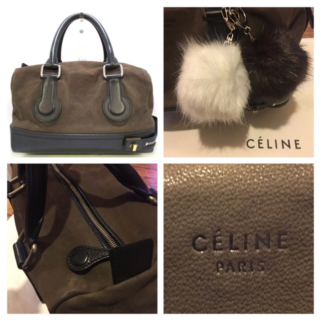 celine(セリーヌ)の希少良品❁﻿セリーヌ CELINE❁﻿ レザー バイカラーハンドバッグ レディースのバッグ(ハンドバッグ)の商品写真