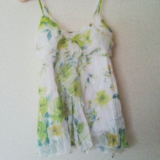 ミッシュマッシュ(MISCH MASCH)の値下げ♪花柄シフォンキャミ☆(キャミソール)