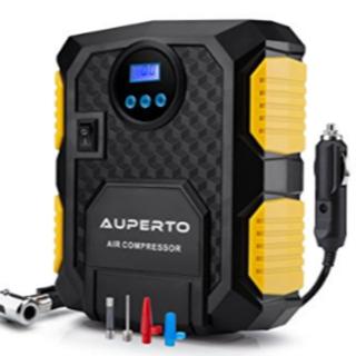 車用空気入れ AUPERTO エアコンプレッサーコンパクト シガーソケット接続式(その他)