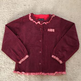 ハッカキッズ(hakka kids)のHAKKA KIDS120♡コーデュロイカーディガン♡ブラウス(カーディガン)