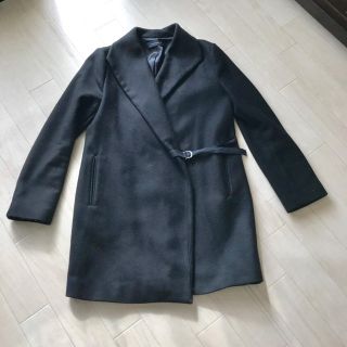 ザラ(ZARA)のZARA ブラックチェスターコート(チェスターコート)