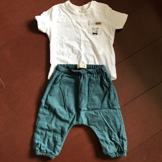 ザラキッズ(ZARA KIDS)のZARA 3-6ヶ月 tシャツとズボンセット(パンツ)