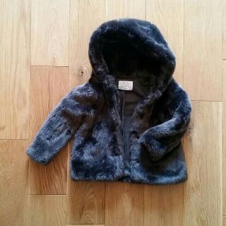 ザラキッズ(ZARA KIDS)の最終値下！ザラ　ガール　ファーコート　アウター　ファージャケット　fur　(ジャケット/上着)