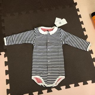 プチバトー(PETIT BATEAU)のプチバトー ロンパース 74㎝(ロンパース)