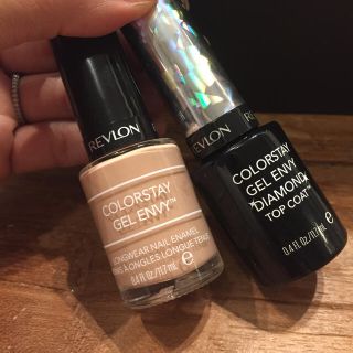 レブロン(REVLON)の★るーたんぼ様専用★REVLON ネイル&トップコート 2本セット ほぼ新品(ネイルトップコート/ベースコート)