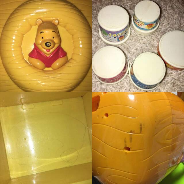 Disney(ディズニー)のプーさんの電子レンジと冷蔵庫セット ハンドメイドのキッズ/ベビー(おもちゃ/雑貨)の商品写真