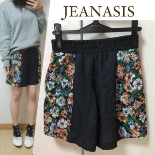 ジーナシス(JEANASIS)のジーナシス花柄キリカエキュロットパンツ(キュロット)