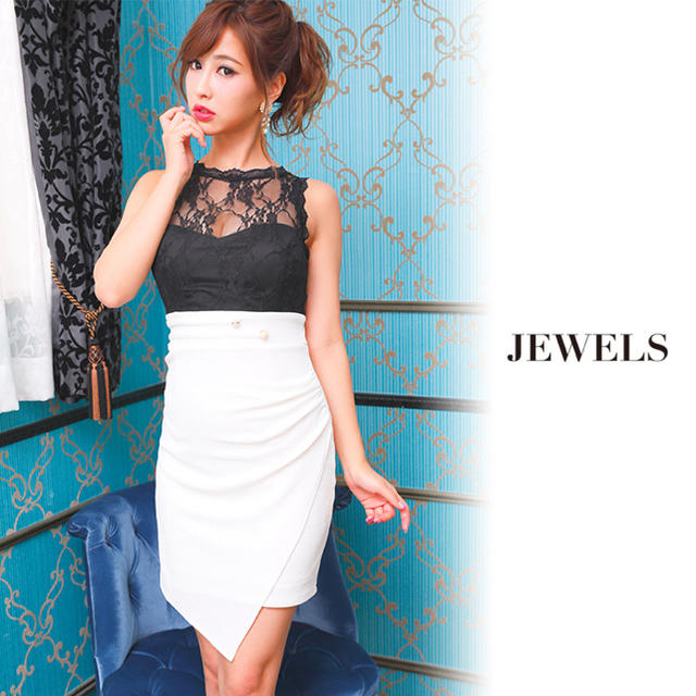 JEWELS(ジュエルズ)のジュエルズ アシンメトリーワンピース レディースのフォーマル/ドレス(ミディアムドレス)の商品写真