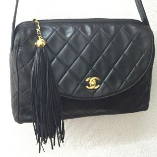 シャネル(CHANEL)のCHANEL ラムスキン フリンジショルダーバッグ(ショルダーバッグ)