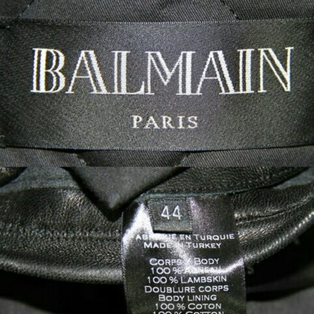 BALMAIN(バルマン)の定価約50万 バルマン レザーライダースジャケット サンローラン シュプリーム メンズのジャケット/アウター(レザージャケット)の商品写真