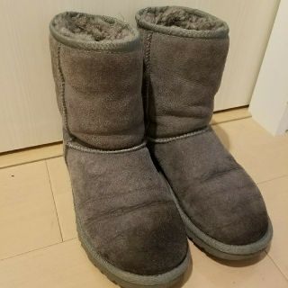 アグ(UGG)のcherieさん専用　UGG ムートンブーツ　グレー ショート丈  サイズ37(ブーツ)