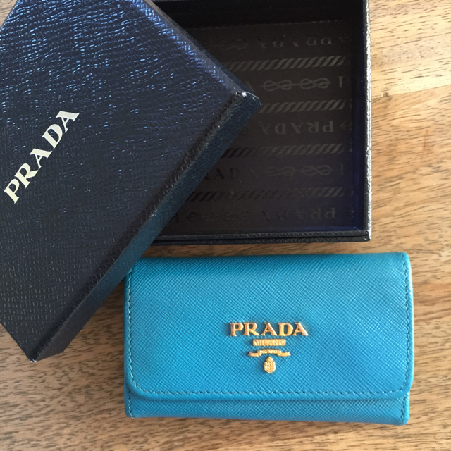 【PRADA】プラダキーケースブルー