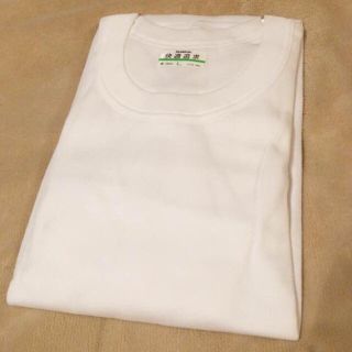 ◆未着用◆メンズ 長袖丸首シャツ 1枚◆Lサイズ◆肌着◆インナー◆綿100%◆(Tシャツ/カットソー(半袖/袖なし))