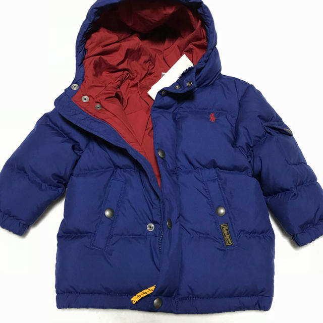 Ralph Lauren(ラルフローレン)の定価31,860円☆新品✨ブルー×レッド ダウンジャケット 24M/90 キッズ/ベビー/マタニティのキッズ服男の子用(90cm~)(ジャケット/上着)の商品写真