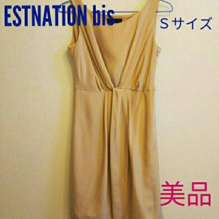 エストネーション(ESTNATION)の【美品】Estnation bis ワンピース(ひざ丈ワンピース)