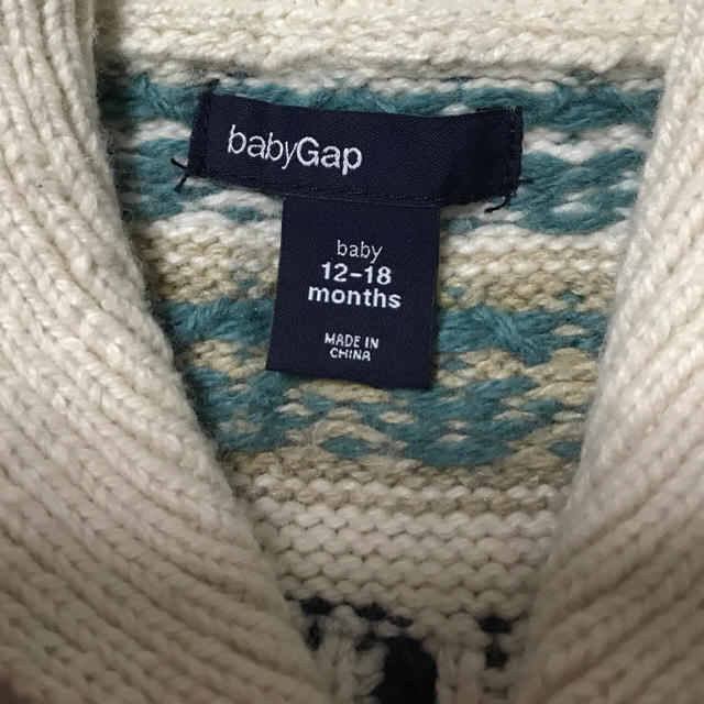 GAP(ギャップ)のGAPベビー カウチンセーター キッズ/ベビー/マタニティのベビー服(~85cm)(ニット/セーター)の商品写真