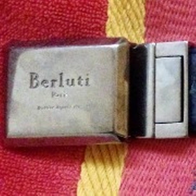 レア!ベルルッティ Berluti クロコ カリグラフィー リバーシブルベルト