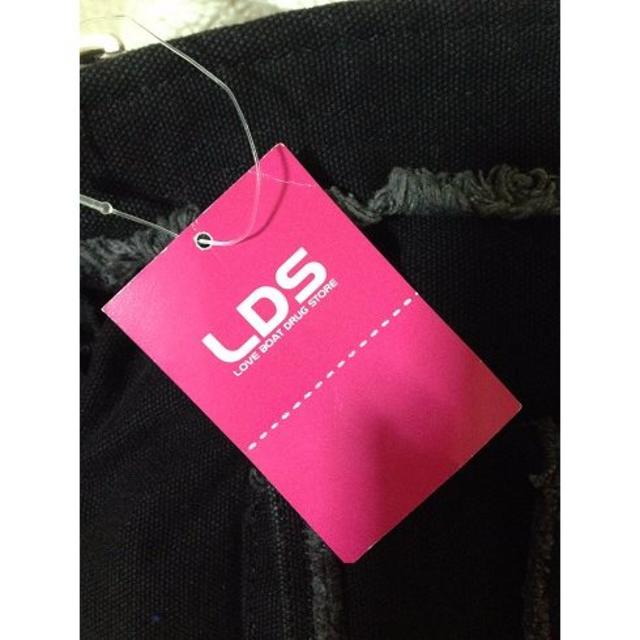 LDS(エルディーエス)のLDS◆タグ付き未使用品◆黒キャンバス地◆ショルダーバッグ レディースのバッグ(ショルダーバッグ)の商品写真