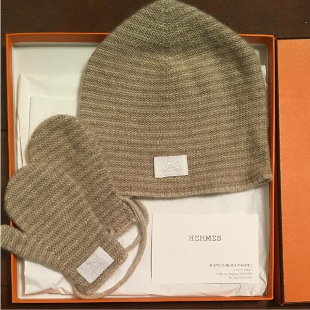 Hermes 帽子と手袋 ベビー エルメス - 帽子 ５５％以上節約