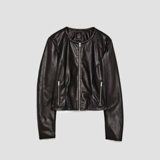 ザラ(ZARA)の＊ZARA＊フェイクレザージャケット(ライダースジャケット)