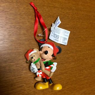 ディズニー(Disney)の新品未使用☆ 香港ディズニー ダッフィー&ミッキー クリスマスオーナメント(キャラクターグッズ)