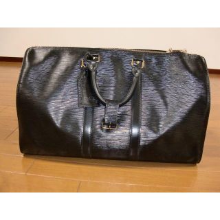 ルイヴィトン(LOUIS VUITTON)の ルイヴィトン エピ キーポル 45 ボストン バッグ  ブラック 中古(ボストンバッグ)