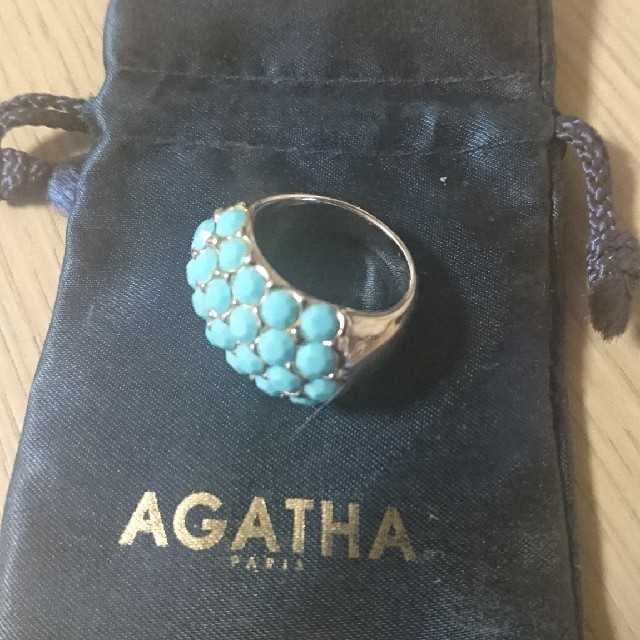 AGATHAアガタ ターコイズ&シルバーリング レディースのアクセサリー(リング(指輪))の商品写真