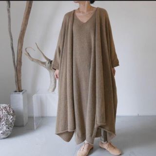 argue KID-MOHAIR SHAGGY PROCESSING Gown (ガウンコート)