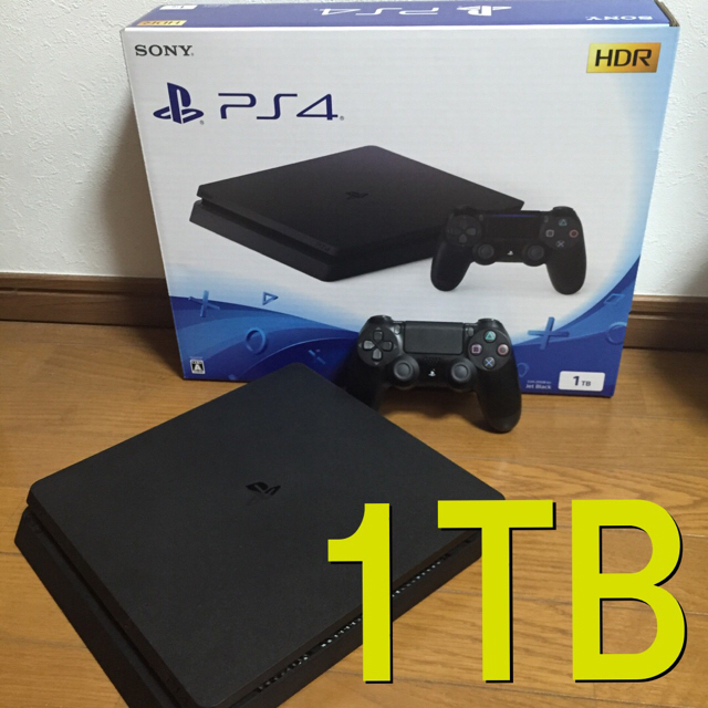 【本日限定大幅値下げ中！早い者勝ち！】PS4 ジェットブラック 1TB 保証付き