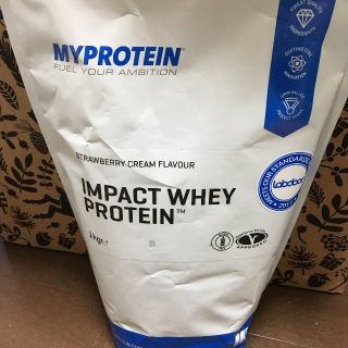 マイプロテイン(MYPROTEIN)のインパクトホエイプロテイン バニラ、ストロベリークリーム味(プロテイン)