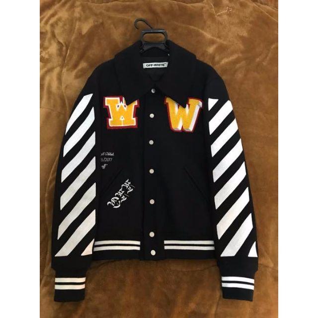 Supreme(シュプリーム)の【star様専用】　off-white スタジャン　【国内正規品】 メンズのジャケット/アウター(スタジャン)の商品写真