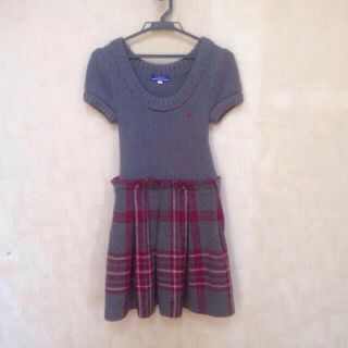 バーバリー(BURBERRY)の♡バーバリーブルーレーベルのワンピース♡(ミニワンピース)