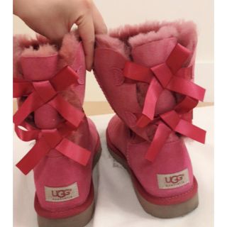 アグ(UGG)のUGGムートンブーツ（ピンク）(ブーツ)