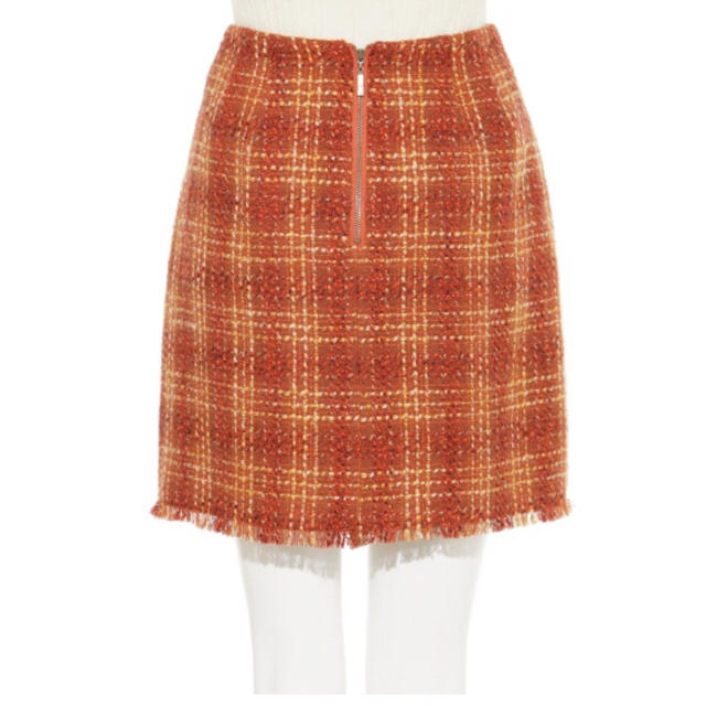 Lily Brown(リリーブラウン)のツイード刺繍台形スカート レディースのスカート(ミニスカート)の商品写真