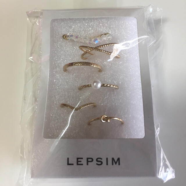 LEPSIM LOWRYS FARM(レプシィムローリーズファーム)の６Ｐ　ＳＥＴリングＡＷ レディースのアクセサリー(リング(指輪))の商品写真