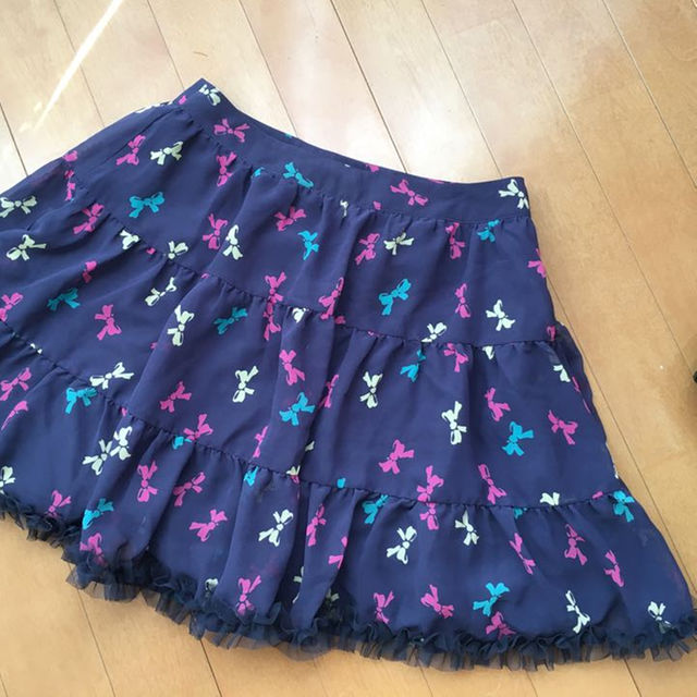 値下げ！Barbie リボン柄 スカート レディースのスカート(ミニスカート)の商品写真