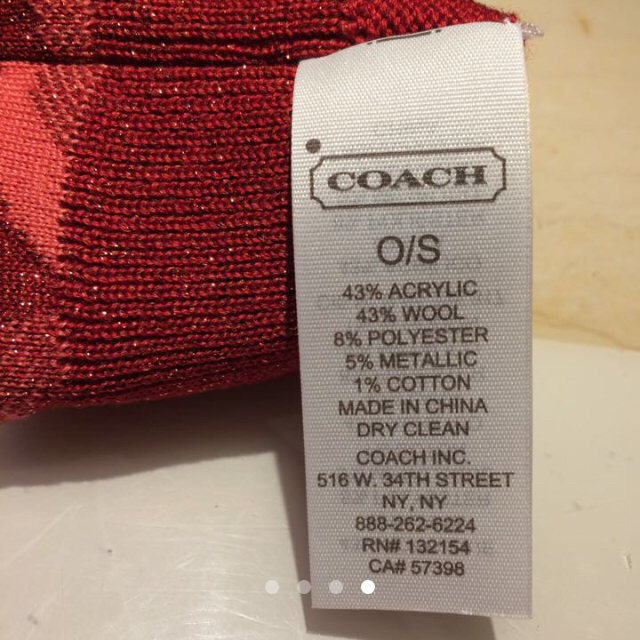 COACH(コーチ)のコーチ スマホ対応ラメ入りニット手袋 レディースのファッション小物(手袋)の商品写真