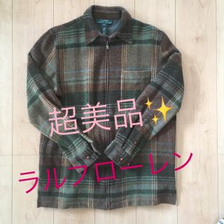 ラルフローレン(Ralph Lauren)の超美品✨ラルフローレン チェック柄 ジッパー 100%ウール素材(シャツ)